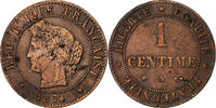 France Centime Cérès, Paris, Bronze, Gadoury:88, KM:826.1 -