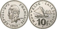 New Caledonia 10 Francs Paris, ESSAI, Nickel, KM:E11 -