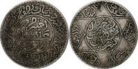 Morocco 1/4 Rial, 2-1/2 Dirhams Yusuf, bi-Bariz, Silver -