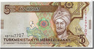 Turkmenistan 5 Manat Banknote, KM:23a -