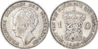 Netherlands Gulden Coin, Wilhelmina I, Silver, KM:161.1 -