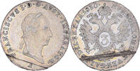 Austria 3 Kreuzer Coin, Franz II (I), Vienna, Silver, KM:2119 -