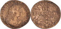 France Liard Coin, Louis XIV, Liard de France au buste âgé, troisième type -