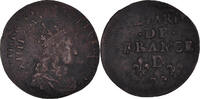 France Liard Coin, Louis XIV, Liard de France au buste juvénile, deuxième type -