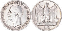Italy 5 Lire Coin, Vittorio Emanuele III, Rome, Silver -
