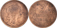 France 2 Centimes Coin, Dupuis, Paris, Bronze, KM:841 -