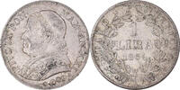 ITALIAN STATES Lira Coin, PAPAL STATES, Pius IX, Roma -