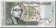 200 Rupees 2007 Mauritius Geldschein, KM:57b, UNZ UNZ