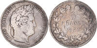 France 5 Francs Coin, Louis-Philippe, Nantes, Silver -