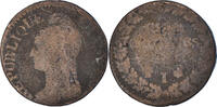 France 5 Centimes Coin, Dupré, Limoges, Copper -