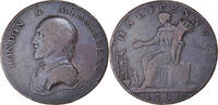 United Kingdom Halfpenny Token London & Middlesex, Copper -