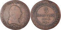 Austria 3 Kreuzer Coin, Franz II (I), Schmollnitz, Copper -