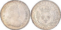 France 1/2 Ecu aux palmes Coin, Louis XIV, Paris, Silver -