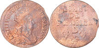 France Liard Coin, Louis XIV, Liard de France au buste juvénile, deuxième type -
