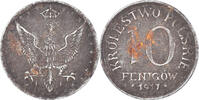 Poland 10 Fenigow Coin, Stuttgart, Germany, Iron, KM:6 -