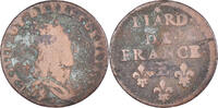 France Liard Coin, Louis XIV, Meung-sur-Loire, Copper, Gadoury:80 -