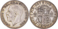 Great Britain 1/2 Crown Coin, George V, Silver, KM:835 -