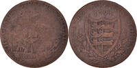 United Kingdom Halfpenny Token Sailing ship, Copper -