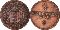 AUSTRIAN STATES 1/4 Kreuzer Coin, BURGAU, Maria Theresa, Günzburg -