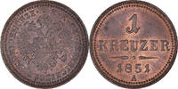 Austria Kreuzer Coin, Franz Joseph I, Vienna, Copper, KM:2185 -