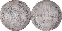 German States 3 Stüber Coin, BERG, Maximilian IV Joseph, D -