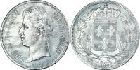 France 5 Francs Coin, Charles X, Rouen, Silver, KM:728.2 -