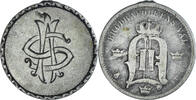Sweden 50 Öre Coin, Oscar II, re-engraved AS, Silver -