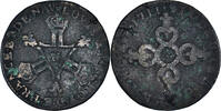 France 6 Deniers Coin, Louis XIV, Six deniers dits « dardenne » -
