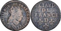France Liard Coin, Louis XIV, Vimy, Copper, KM:192.5 -