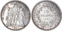 France 10 Francs Coin, Hercule, Paris, Silver, KM:932 -