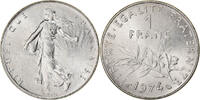 France Franc Coin, Semeuse, Paris, Nickel, KM:925.1, Gadoury:474 -