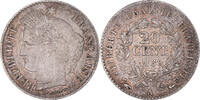 France 20 Centimes Coin, Cérès, Paris, Silver, KM:758.1 -