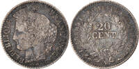 France 20 Centimes Coin, Cérès, Paris, Silver, KM:758.1 -