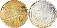 France 5 Euro Liberté, Monnaie de Paris, Silver, Gadoury:EU645 -