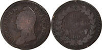 France Decime Coin, Dupré, Strasbourg, Copper, Gadoury:187 -