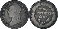 France 5 Centimes Coin, Dupré, Metz, Bronze, KM:640.2 -