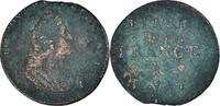 France Liard Coin, Louis XIV, Amiens, Copper, KM:284.18 -
