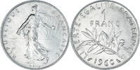 France Franc Coin, Semeuse, Paris, Nickel, KM:925.1, Gadoury:474 -