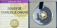 France 5 Euro denier de Charles le Chauve, Monnaie de Paris, BE -