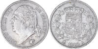 France 2 Francs Coin, Louis XVIII, Paris, Pedigree, Silver -