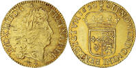 France Louis d'or de Béarn à l'écu Coin, Louis XIV, Pau, réformé -