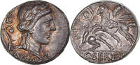 Denarius Servilia, Rome, Pedigree, Silver, Crawford:370/1b -
