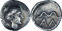 Obol Arkadia, Alea, Pedigree, Silver, HGC:5-808 -
