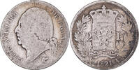 France 2 Francs Coin, Louis XVIII, Louis XVIII, Paris -