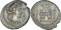Denarius Coin, L. Furius Brocchus, Rome, Silver -