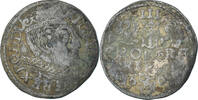Poland trojak, 3 grosze Coin, Sigismund III, Poznan, Silver -