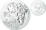 Rwanda 50 amafaranga, 1 Oz Coin, Okapi, BE, Silver -