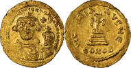 Solidus Coin, Heraclius, with Heraclius Constantine -
