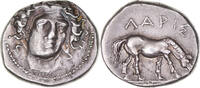 Drachm Coin, Thessaly, Larissa, Bronze, HGC:4-430 -