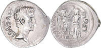 Quinarius Coin, Augustus, Emerita, Silver, RIC:I-1a -